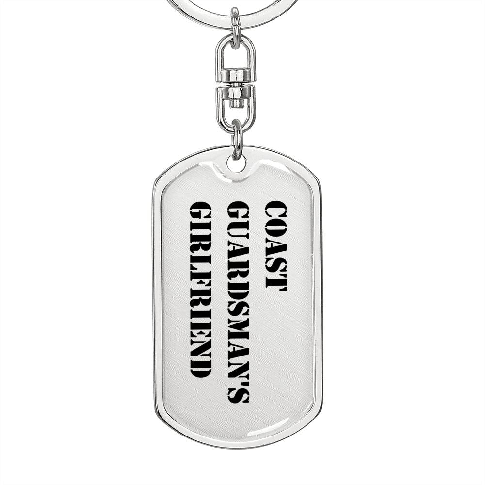 Coast Guardsman's Girlfriend - Luxury Dog Tag Keychain