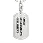 Coast Guardsman's Girlfriend - Luxury Dog Tag Keychain