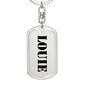 Louie - Luxury Dog Tag Keychain