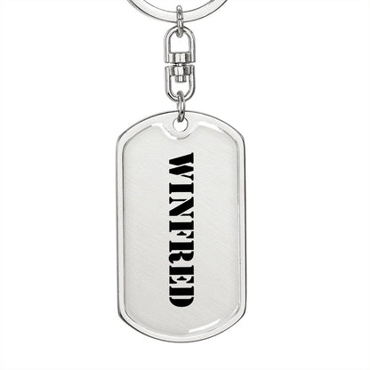 Winfred - Luxury Dog Tag Keychain