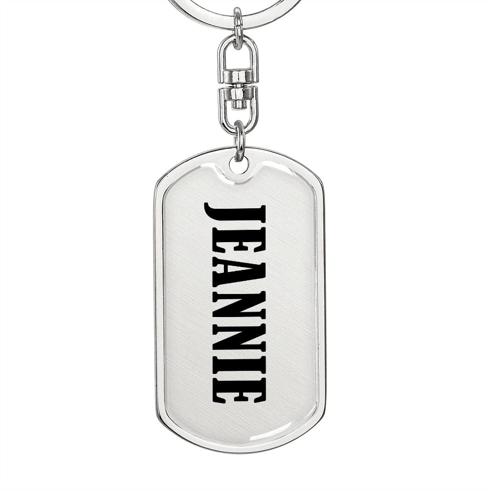 Jeannie v01 - Luxury Dog Tag Keychain