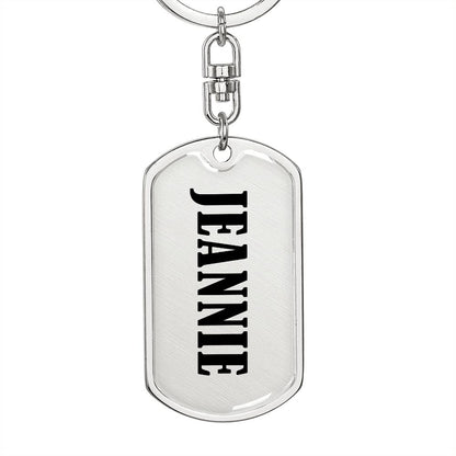 Jeannie v01 - Luxury Dog Tag Keychain