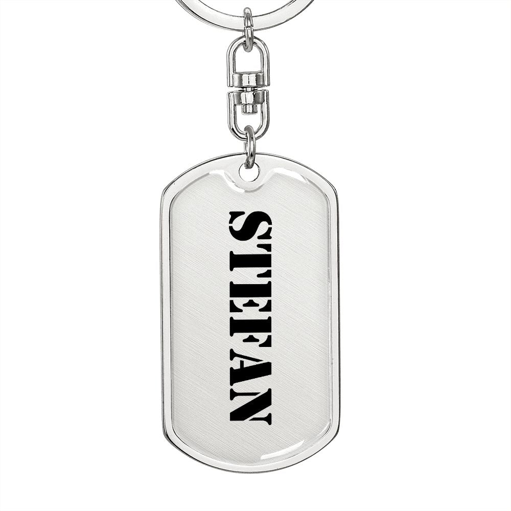 Stefan - Luxury Dog Tag Keychain
