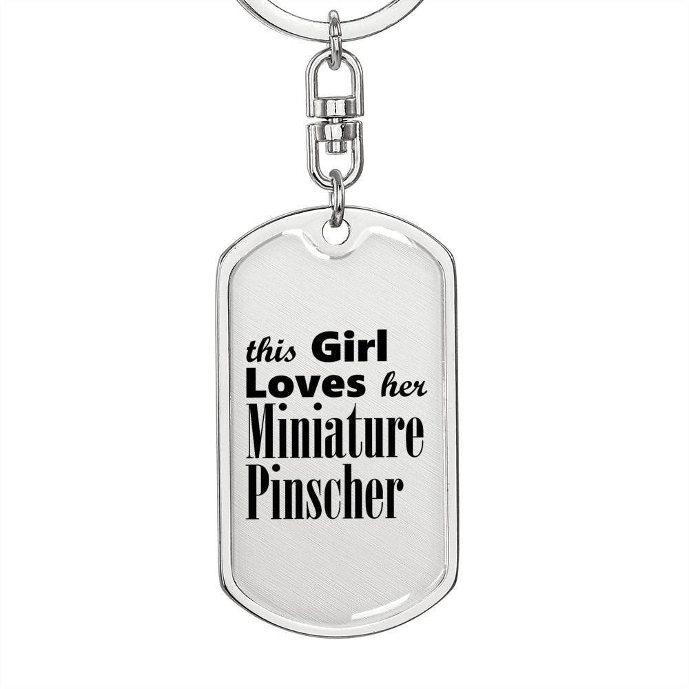 Miniature Pinscher - Luxury Dog Tag Keychain