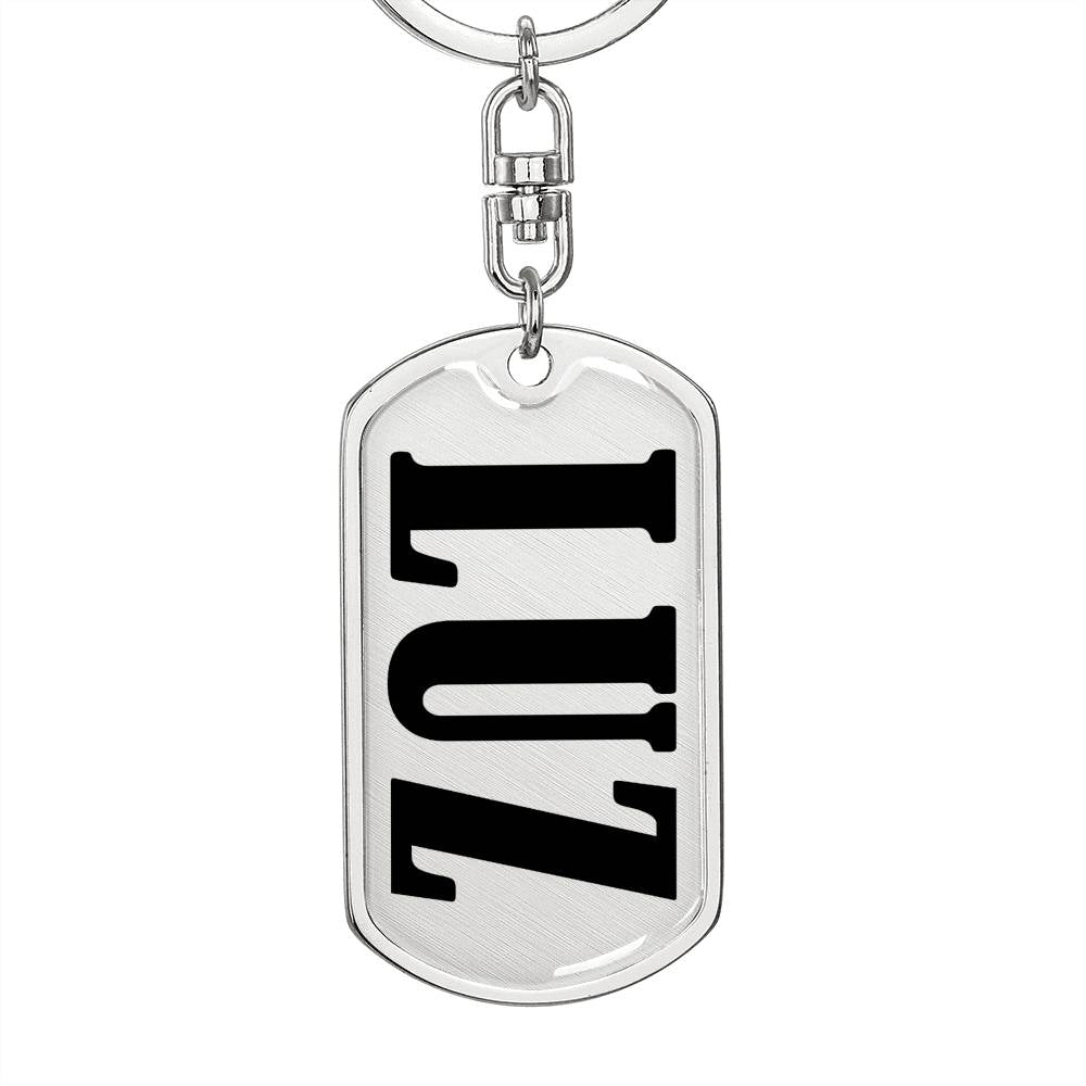Luz v01 - Luxury Dog Tag Keychain