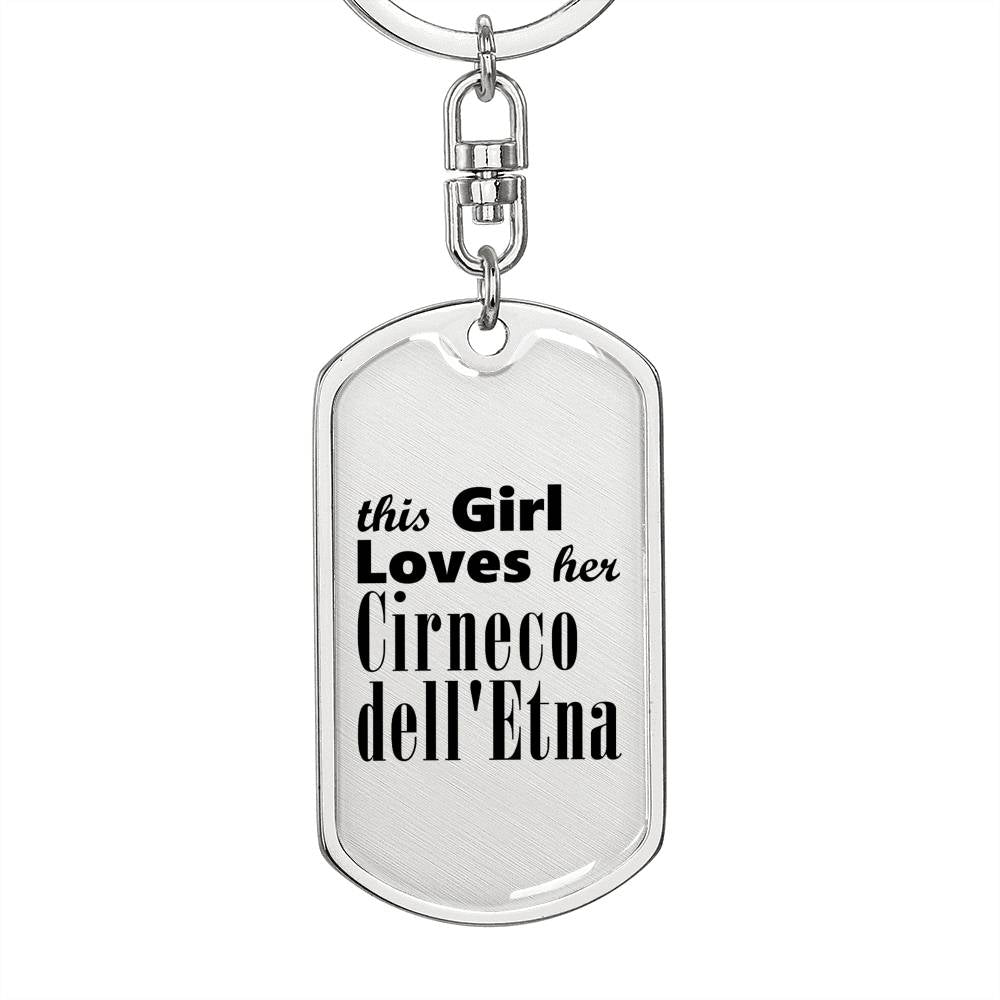 Cirneco dell'Etna - Luxury Dog Tag Keychain