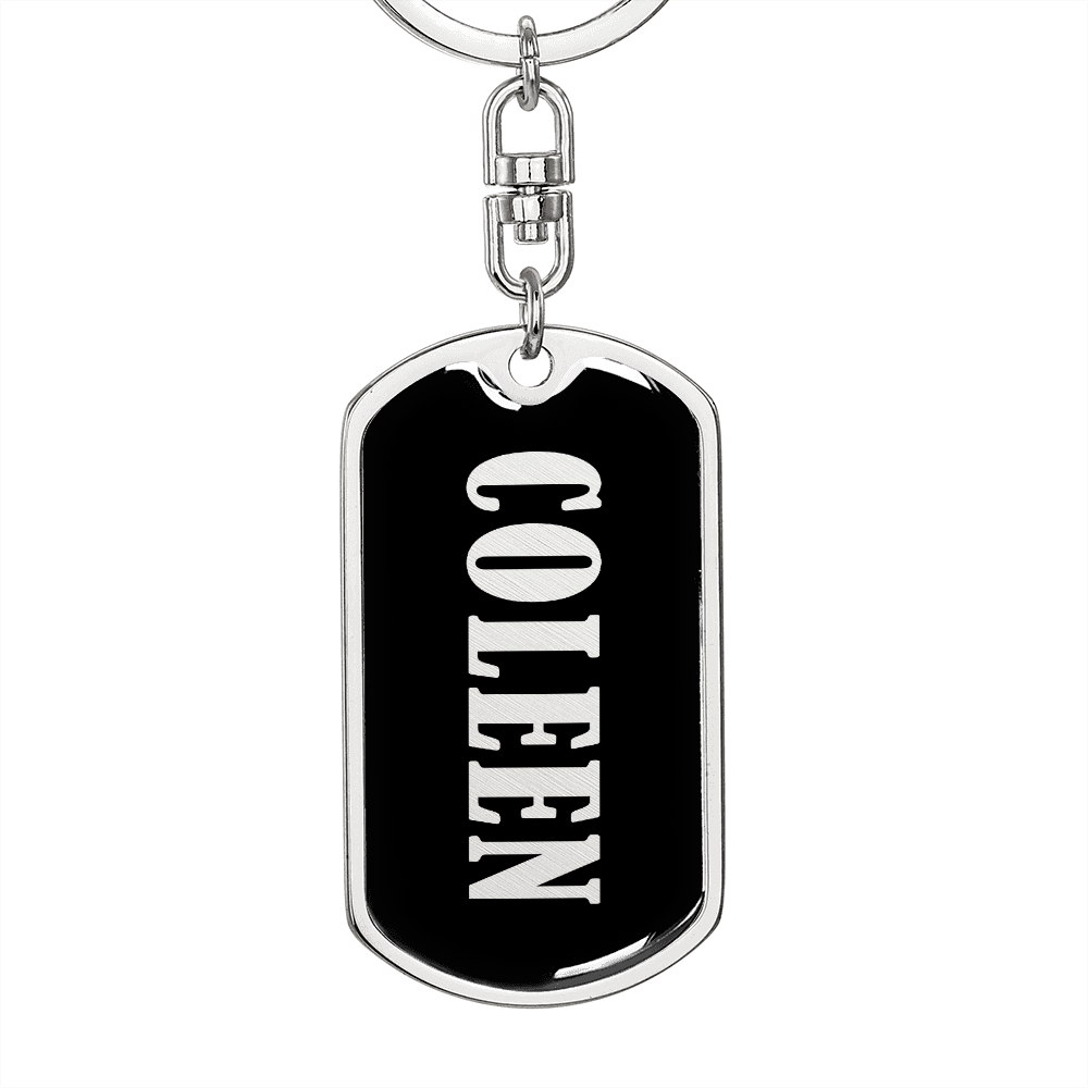 Coleen v02 - Luxury Dog Tag Keychain