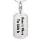 Akita's Home - Luxury Dog Tag Keychain