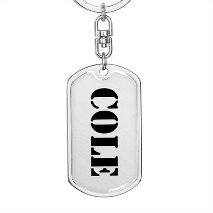 Cole - Luxury Dog Tag Keychain