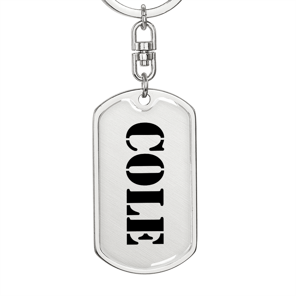 Cole - Luxury Dog Tag Keychain