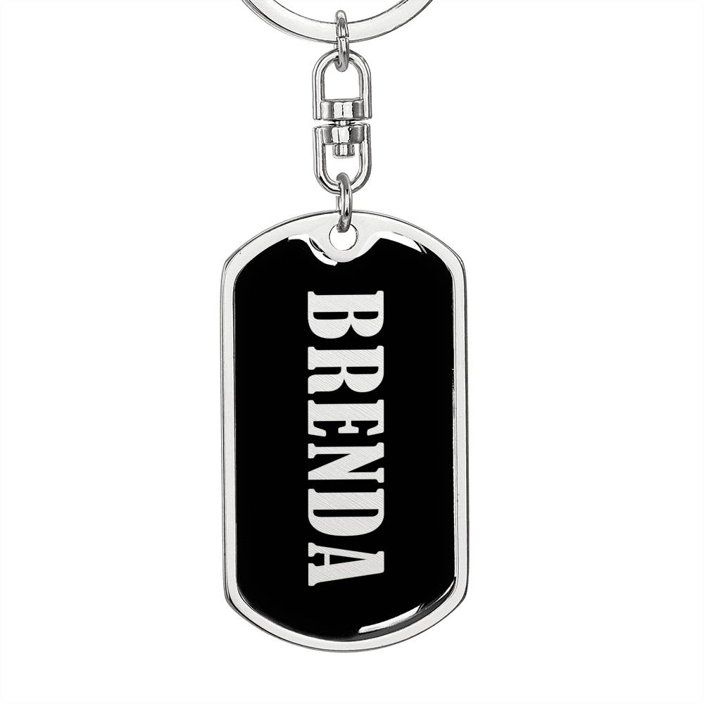 Brenda v02 - Luxury Dog Tag Keychain