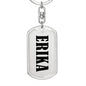Erika v01 - Luxury Dog Tag Keychain