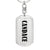 Candace v01 - Luxury Dog Tag Keychain