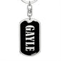 Gayle v02 - Luxury Dog Tag Keychain