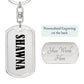 Shawna v01 - Luxury Dog Tag Keychain