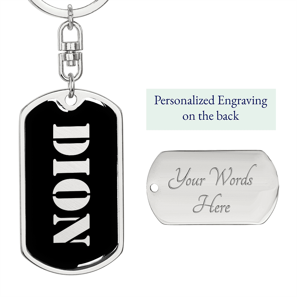 Dion v2 - Luxury Dog Tag Keychain