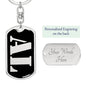 Al v3 - Luxury Dog Tag Keychain