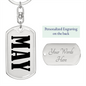 May v01 - Luxury Dog Tag Keychain