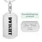 Dwight - Luxury Dog Tag Keychain