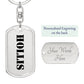 Hollis - Luxury Dog Tag Keychain
