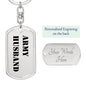 Army Husband - Luxury Dog Tag Keychain