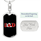 Canada Dad v2 - Luxury Dog Tag Keychain