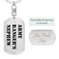 Army Ranger's Nephew - Luxury Dog Tag Keychain