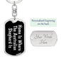 Australian Shepherd's Home v2 - Luxury Dog Tag Keychain
