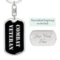 Combat Veteran v2 - Luxury Dog Tag Keychain