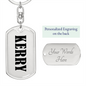 Kerry v01 - Luxury Dog Tag Keychain