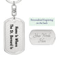 St. Bernard's Home - Luxury Dog Tag Keychain