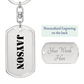 Jayson - Luxury Dog Tag Keychain