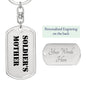 Soldier's Mother - Luxury Dog Tag Keychain
