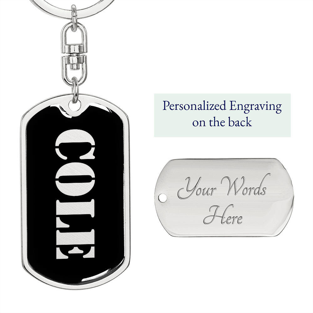 Cole v2 - Luxury Dog Tag Keychain