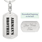 Airman's Brother - Luxury Dog Tag Keychain