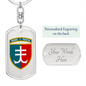 35th Marine Infantry Brigade (Ukraine) - Luxury Dog Tag Keychain