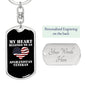 My Heart Belongs To An Afghanistan Veteran - Luxury Dog Tag Keychain