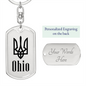 Ohio - Luxury Dog Tag Keychain