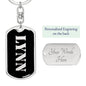 Lynn v3 - Luxury Dog Tag Keychain