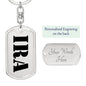 Ira - Luxury Dog Tag Keychain