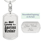 American Wirehair - Luxury Dog Tag Keychain