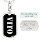 Vito v2 - Luxury Dog Tag Keychain