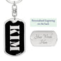 Kim v3 - Luxury Dog Tag Keychain