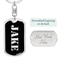 Jake v3 - Luxury Dog Tag Keychain