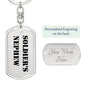 Soldier's Nephew - Luxury Dog Tag Keychain