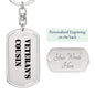 Veteran's Cousin - Luxury Dog Tag Keychain