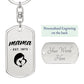 Mama, Est. 1972 - Luxury Dog Tag Keychain