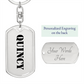 Quincy - Luxury Dog Tag Keychain