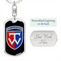 58th Motorized Infantry Brigade (Ukraine) v3 - Luxury Dog Tag Keychain