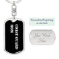 Coast Guard Mom v2 - Luxury Dog Tag Keychain